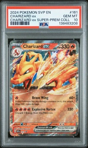 2024 POKEMON SVP EN SV BLACK STAR PROMO SUPER PREMIUM CHARIZARD EX 161 PSA 10