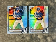 Dominic Keegan 2022 Bowman Draft 1st Edition 1st Sky Blue Holo (2)