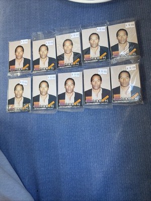 10 OJ SIMPSON CASE IN PURSUIT OF JUSTICE 1994 INTERLINK PROMO CARD SETS SEALED