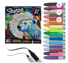 Sharpie Permanent Markers Fine & Ultra Fine Assorted Colors 27ct Limited Edition