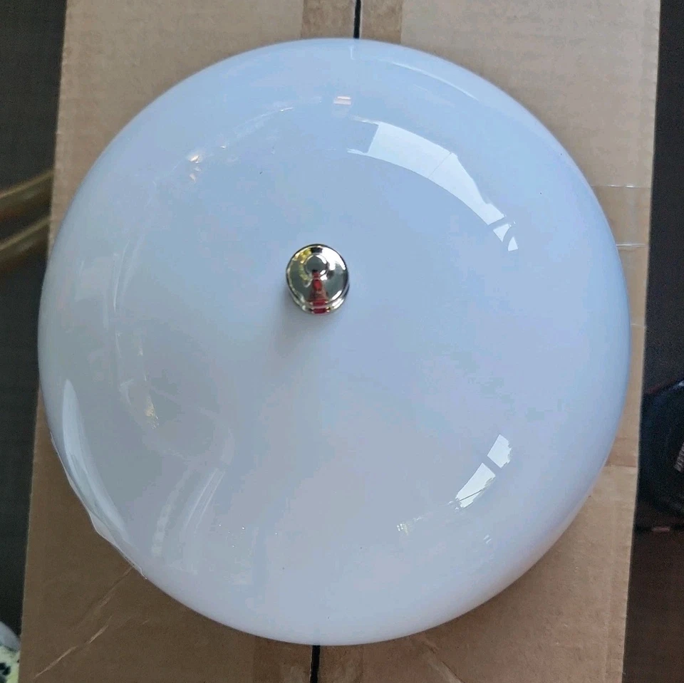 *JUEGO DE 4* 7,5" Blanco Acrílico Clip En Pantalla De Lámpara Foto 4 de 4