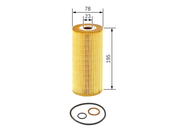 Bosch ÖLfilter 1 457 429 277 Filtereinsatz FüR F2000 LK MK MAN Mercedes LN2-image