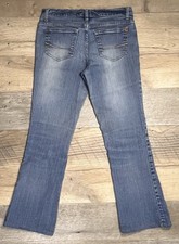 VTG SOUTHPOLE Slim Fit Bootcut Jeans Women's Size 7 Medium Wash Denim HEMMED