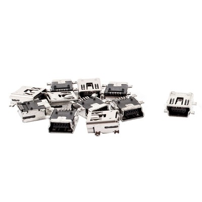 Mini USB B Type Female Charging Charger Port Jack Connector 5 Pin Socket 10 Pcs