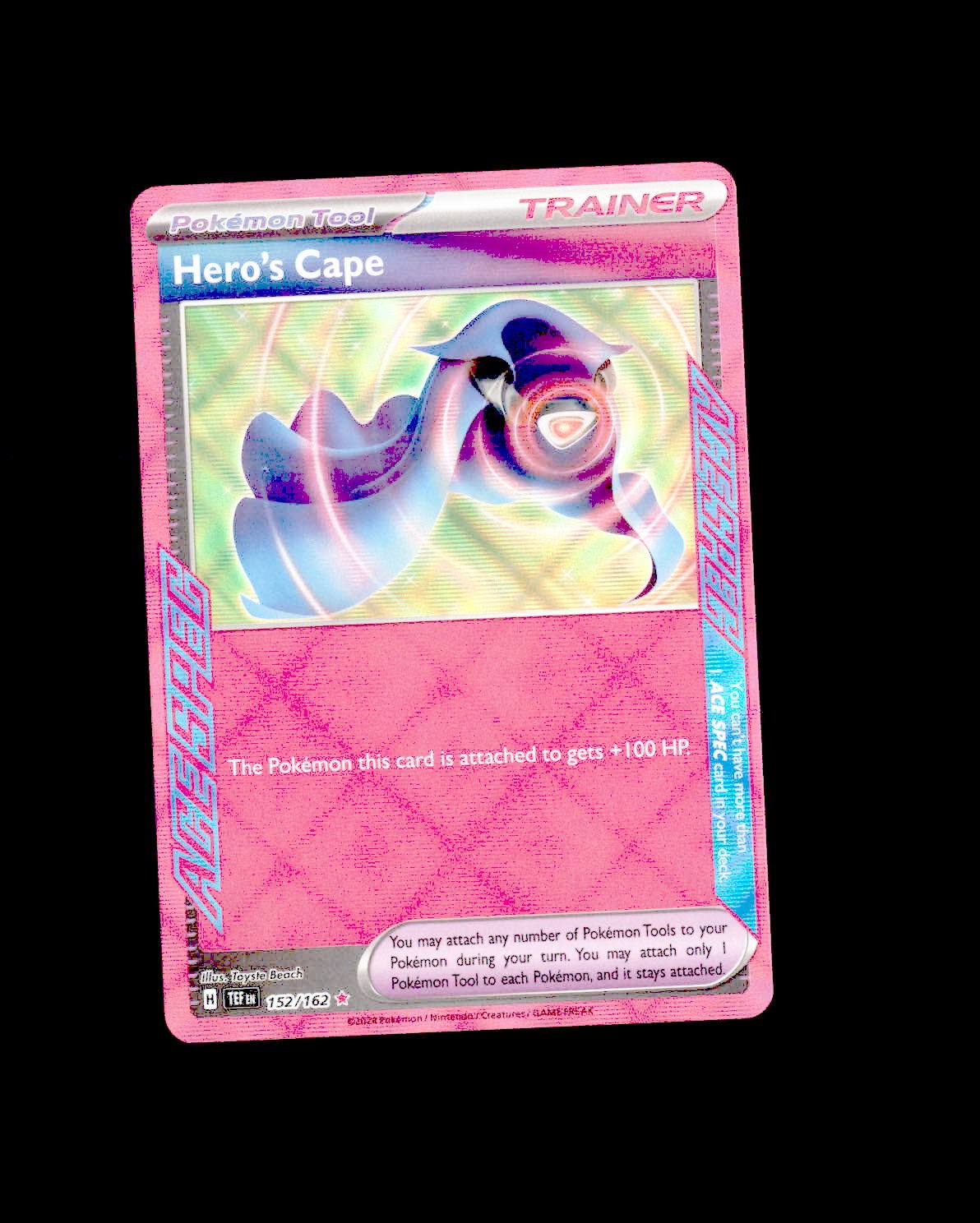 NM SV05: Temporal Forces Holo Hero's Cape 152/162