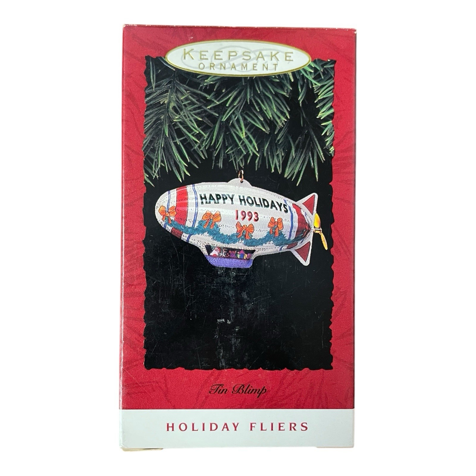 Tin Blimp Holiday Fliers 1993 Hallmark Keepsake Ornament