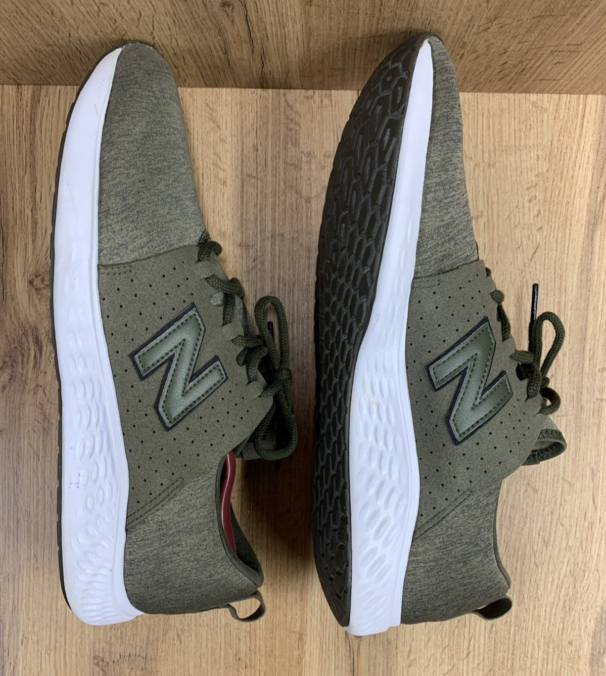 New Balance Fresh Foam Shoes Sneakers Mens Size 13 D Olive Green Running Sports thumbnail 11