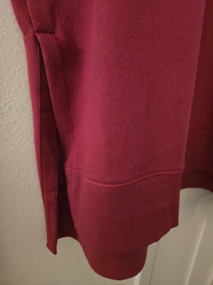 Antigua sudadera polar túnica relax roja arándano apagada azul marino 2XL 3X 22 24 XXL 2X Foto 3 de 4