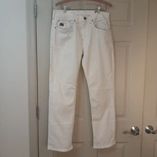 Buffalo by David Bitton Evan-X Slim Stretch Jeans White Men's  32X30 City Life