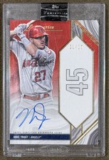 2022 Topps Luminaries - Home Run Kings Autographs Mike Trout #HRK-MT Red /10 🔥