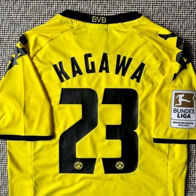 Shinji Kagawa #23 Borussia Dortmund 2011/12 Home Kappa Champion