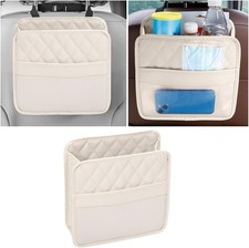 Car seat back organizer hanging pocket