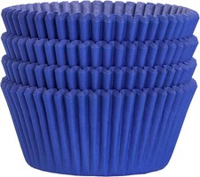 100 Pieces Blue Cupcake Liners Cupcake Wrappers Baking Cups Cupcake Cases for