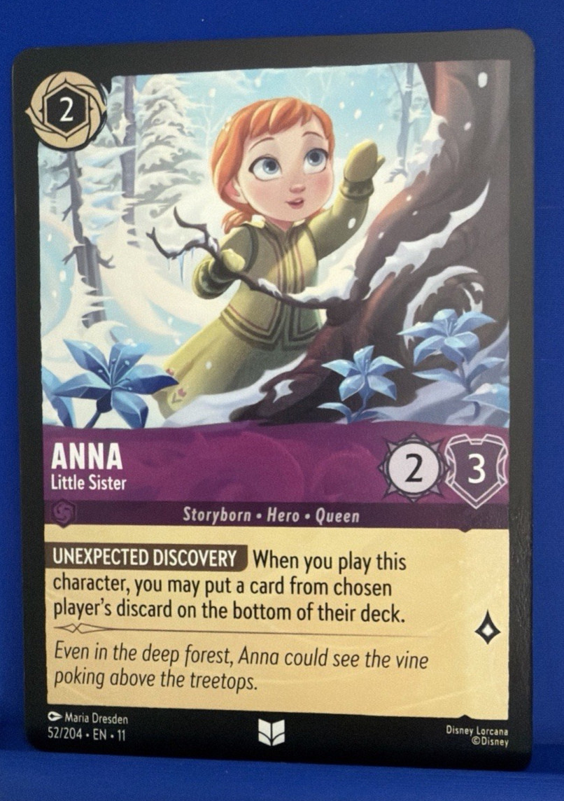 Frozen Anna Little Sister 52/204 Disney Lorcana Chapter 11 Winterspell TCG Card