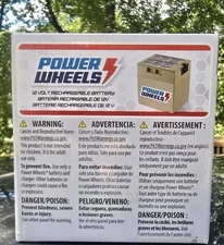  Power Wheels 12V Rechargeable Battery  