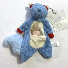 Cloud Island Security Blanket, Blue Squirrel with Acorn - Baby