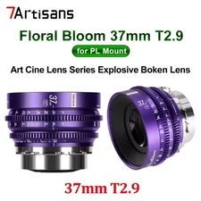 7artisans 37mm T2.9 PL Mount Floral Bloom Series Full Frame Cine Camera Lens