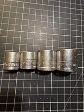 Lot of 4 S-K Tools 3/8" Drive SOCKETS - SAE - 9/16 - 3/4"