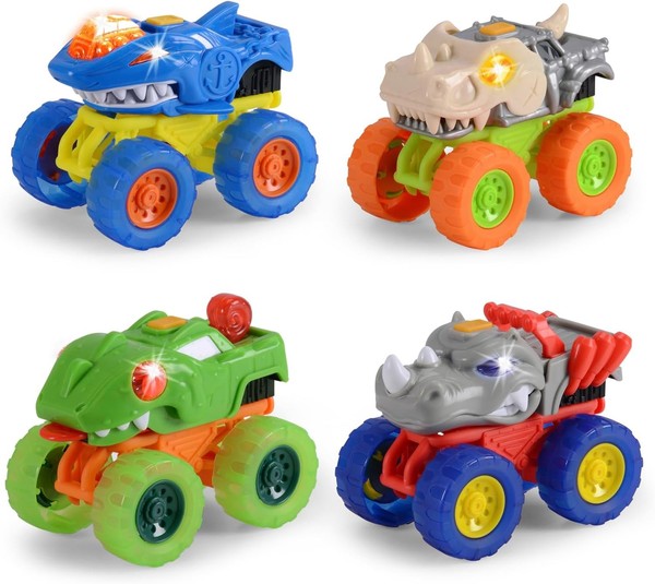 Dickie Toys Monster Squad Monstertruck Freilauf Licht Sound Zufallsauswahl 15 Cm-image
