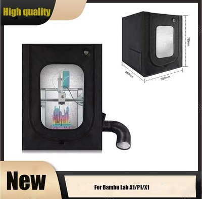 3D Printer Enclosure Kit For Bambu Lab A1/P1/X1 Protective Cover 55*65*75CM SDE