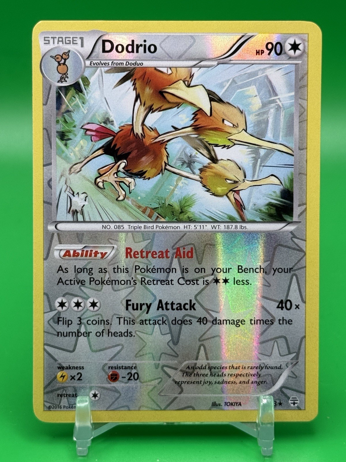Dodrio Reverse Holo 56/83 Rare Generations NM Pokemon Free Shipping C4