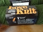 Lot 3 Vtg skeins LOVE KNIT 4 Ply worsted weight yarn-100% acrylic-Olive Green — photo 3