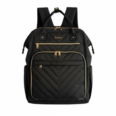 Kuosdaz Laptop Backpack 15.6''Travel with USB Charging Port Black Business Tech