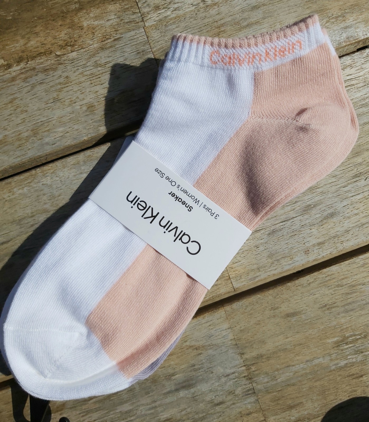 3 PAIRS : CALVIN KLEIN Pink Lilac Beige LOW CUT Socks Womens 4-8 37-42 CK9