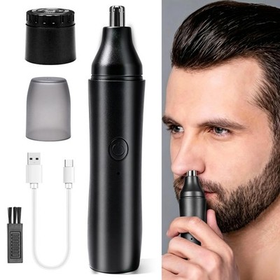 Two-in-One Shaving Razor & Nose Ear Clipper - USB Rechargeable For Men Women USA