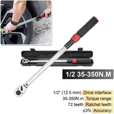 1/2-inch Drive Click Torque Wrench, 25.81-258.1ft.lb/35-350n.m Adjustable Torque