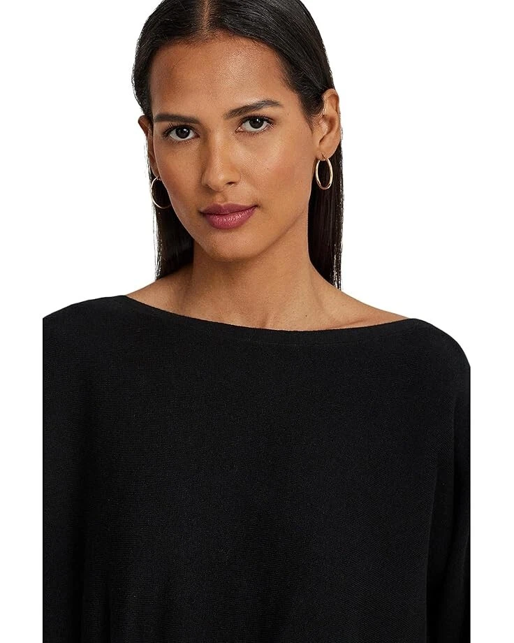 Sudadera Lauren Ralph Lauren Mujer Negra Manga Dolman Cuello Redondo Talla 2XL Foto 2 de 4