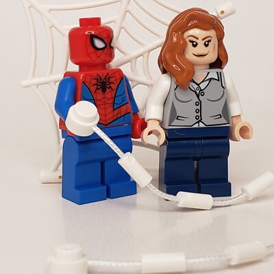 Lego Spider-Man & Lois Lane Minifigure lot Minifig Marvel Comics Super Hero