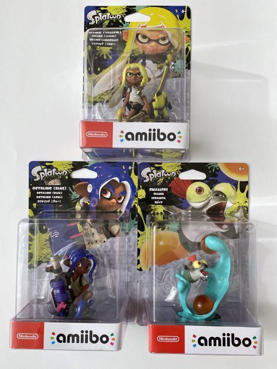 amiibo Splatoon 3 pack Octoling Blue Inkling Yellow Smallfry