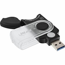 InLine® Mobile Card Reader USB 3.0 für SD/SDHC/SDXC microSD schwarz