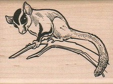 Sugar Flyer 2 1/4 x 3" Rubber Stamp, Animal Stamp, Sugar Flyer Stamp