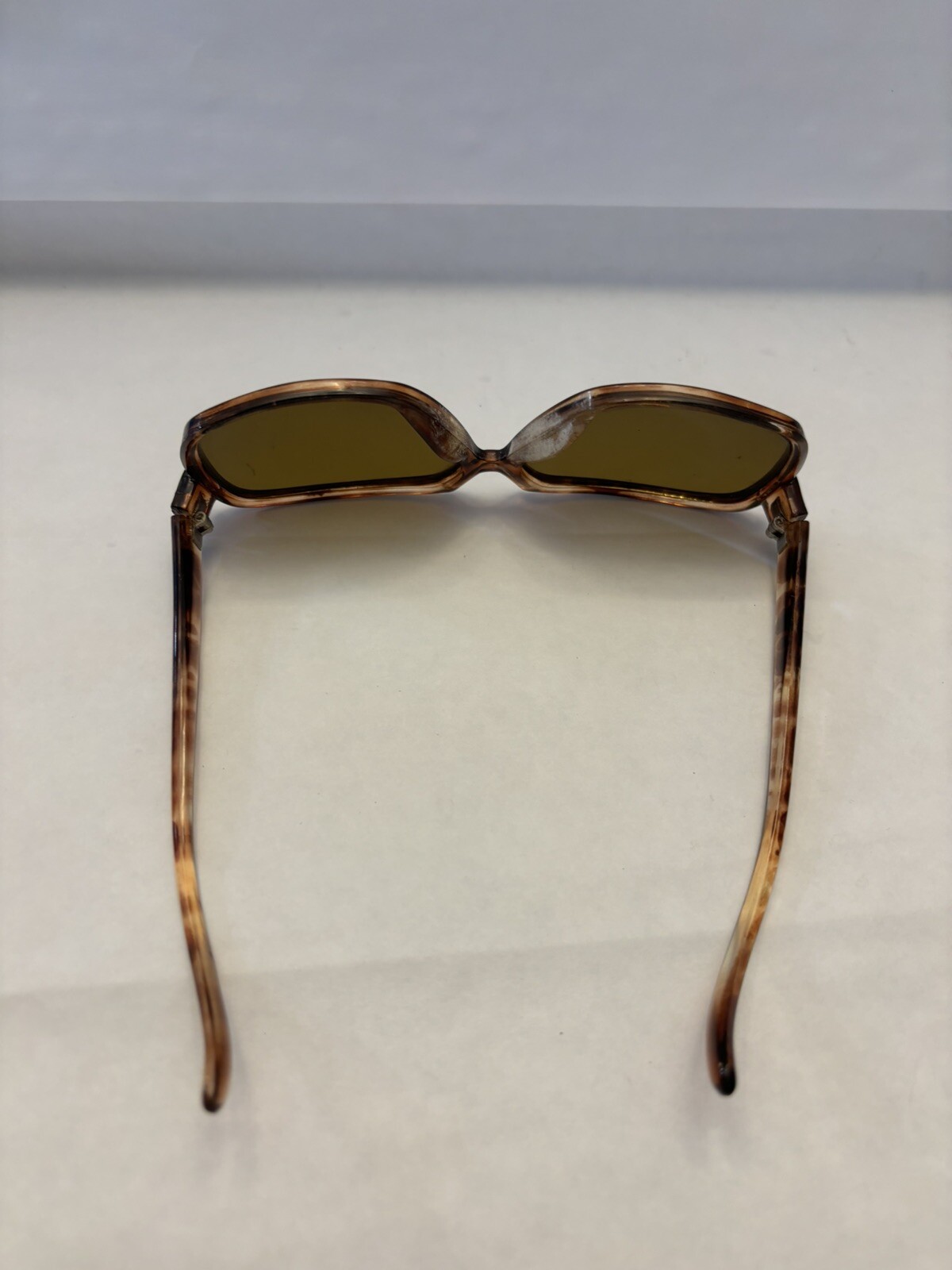 Vintage Large Plastic Frames Brown Rust Colored 1… - image 6