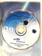 Becton Dickinson BD Biosciences MultiSet Software version 2.1 for Mac OS-X