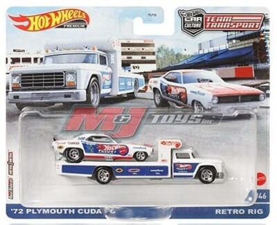 HOT Team Transport SNAKE II '72 Plymouth CUDA FC NHRA FUNNY Car   SEALED Set !!