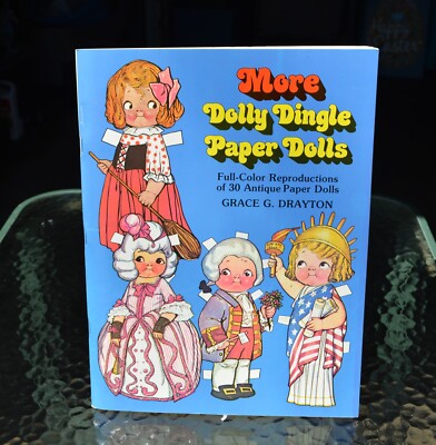 Vintage 1979 More Dolly Dingle Paper Dolls Book by Grace G. Drayton Uncut NICE!