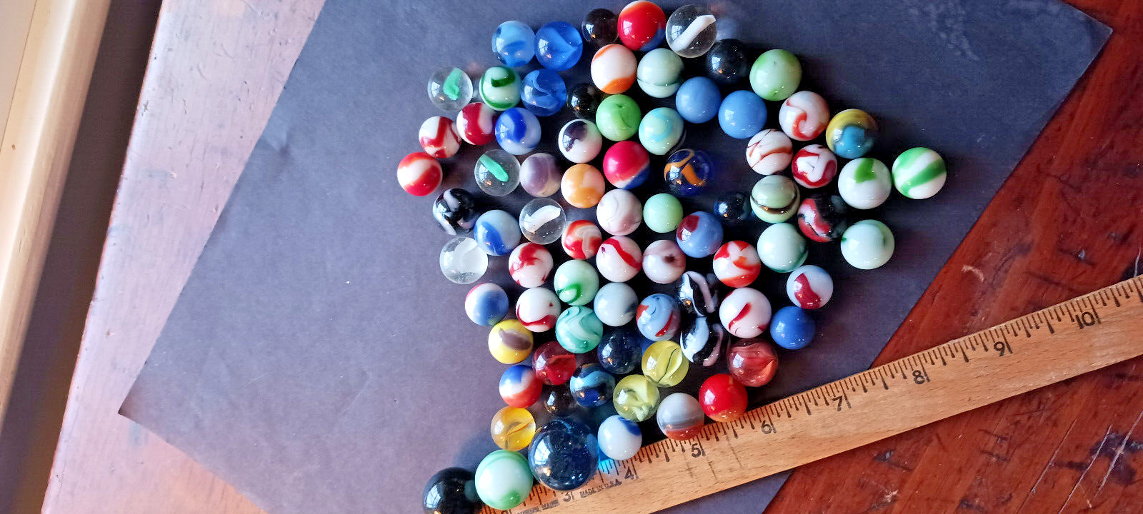 Vintage lot of 75 playing marbles - Anything good??