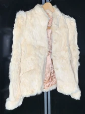 Fur Coat Rabbit Small Jacket Open Button Clothing Fashion Designer Winter Womens