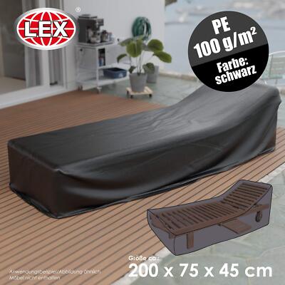 Schutzhülle Gartenliege Sonnenliege Liegestuhl Abdeckplane Schutzhaube