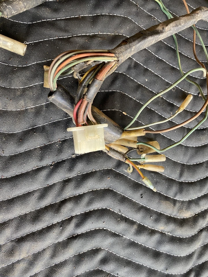 1974 Honda CB360 CB360T conjunto de chicote de fios principal motocicleta dupla #3044E - Imagem 3 de 4