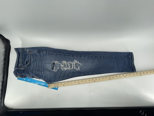 American Eagle Slouchy Stretch Jeans Womens Size 2 Mid Rise Blue Denim 31X26 - Picture 7 of 11