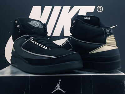 Vintage 2004 Nike Air Jordan 2 Retro UK11 EU46 *CRACKED* CHROME II UNION 1 3 4 12 OG