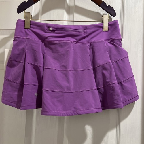 Gonna Lululemon Pace Rival Mid Rise nuova con etichetta chiaro di luna magenta taglia:8 - Foto 4 di 5