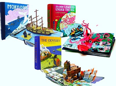First Edition Pop Up Book Collection Set by Sam Ita: The Classics