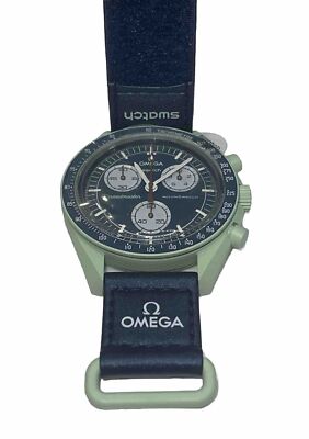 Omega x Swatch Mens Watch Mission On Earth Chronograph SO33G100
