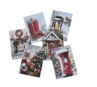 Christmas Cards Bumper Pack of 30 Mixed Traditional Festive - Royal Mail Tracked