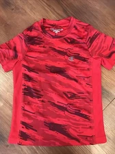 CHAMPION AUTHENIC Boy’s 5/6 Red shirt top sport Short Sleeve